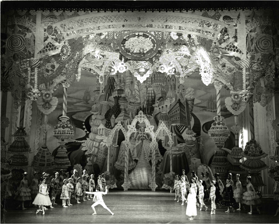 The set design for Balanchine's 