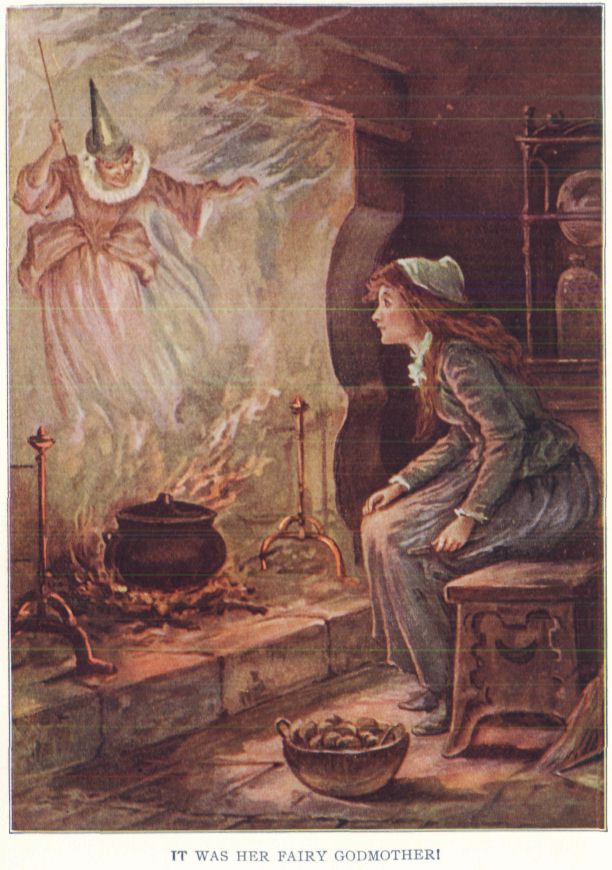 Oliver Herford illustrated the fairy godmother inspired by the Perrault version
