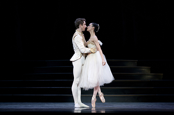 Xuan Cheng (as Cinderella) and Brian Simcoe (as the Prince) in the company premiere of Ben Stevenson's