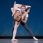 Martina Chavez and Brian Simcoe in George Balanchine's "Agon." Photo by Blaine Truitt Covert.