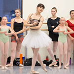 Eva Burton in rehearsal for "George Balanchine's The Nutcracker." Photo by Blaine Truitt Covert.